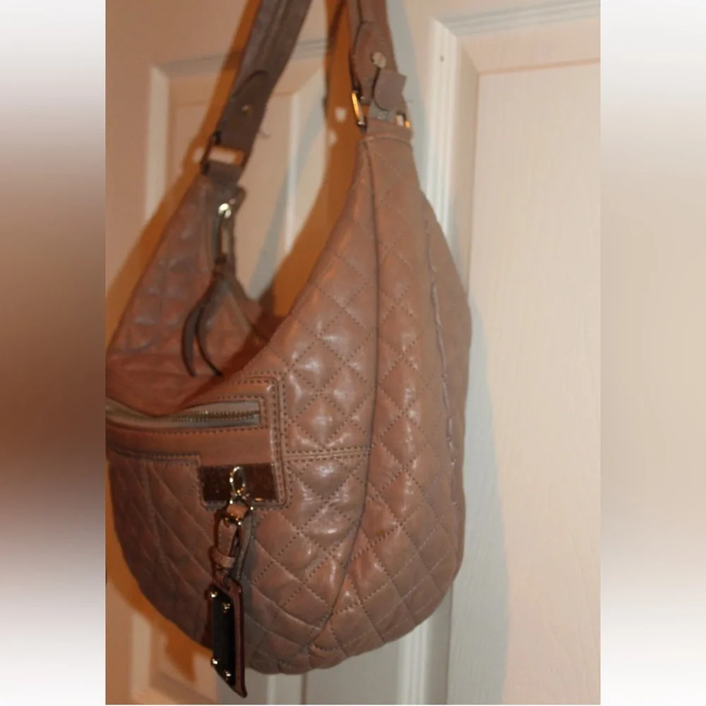 L.A.M.B. Gwen Stefani Quilted Leather Hobo Bag - Picture 3 of 12